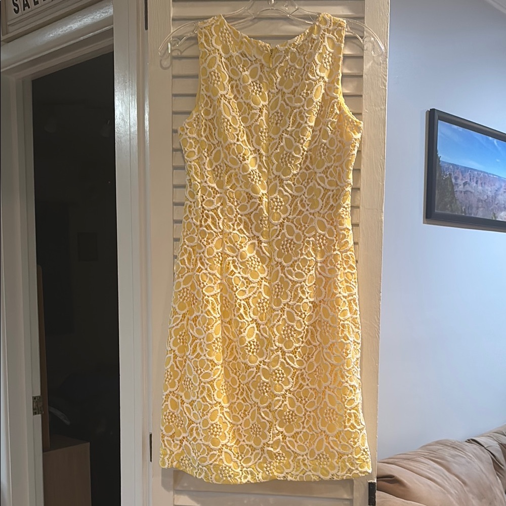 Eva Mendes Yellow Halter A-Line Mini Dress - Picture 2 of 6